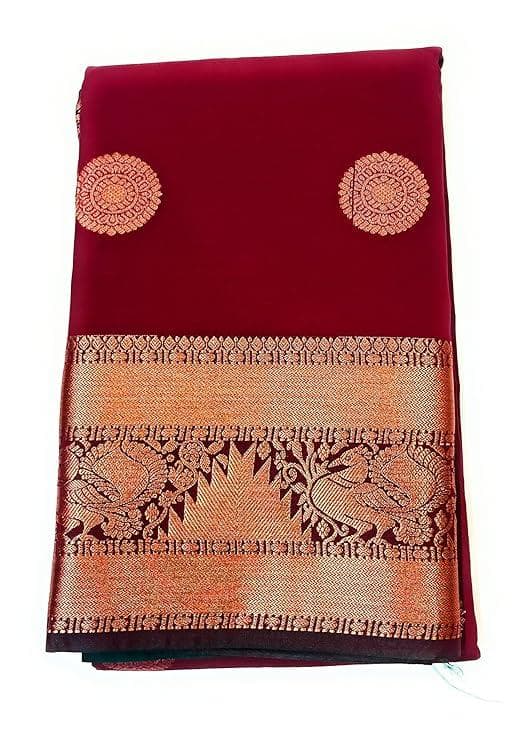 traditional-maroon-soft-silk-saree-with-gold-zari-border,-circular-butta-design1