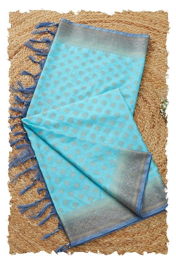 soch-womens-mustard-silk-blend-woven-design-dupatta1