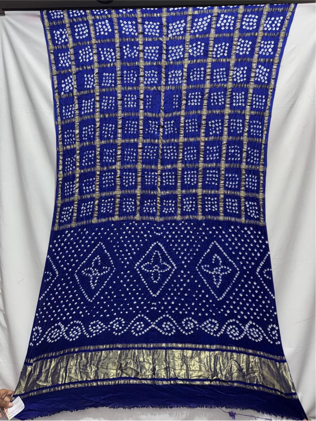 kala-sanskruti-all-over-blue-semi-color-art-silk-bandhani-saree-6.5m-with-blouse-piece-elegant-traditional-wear-bridal-unique-saree-for-women1