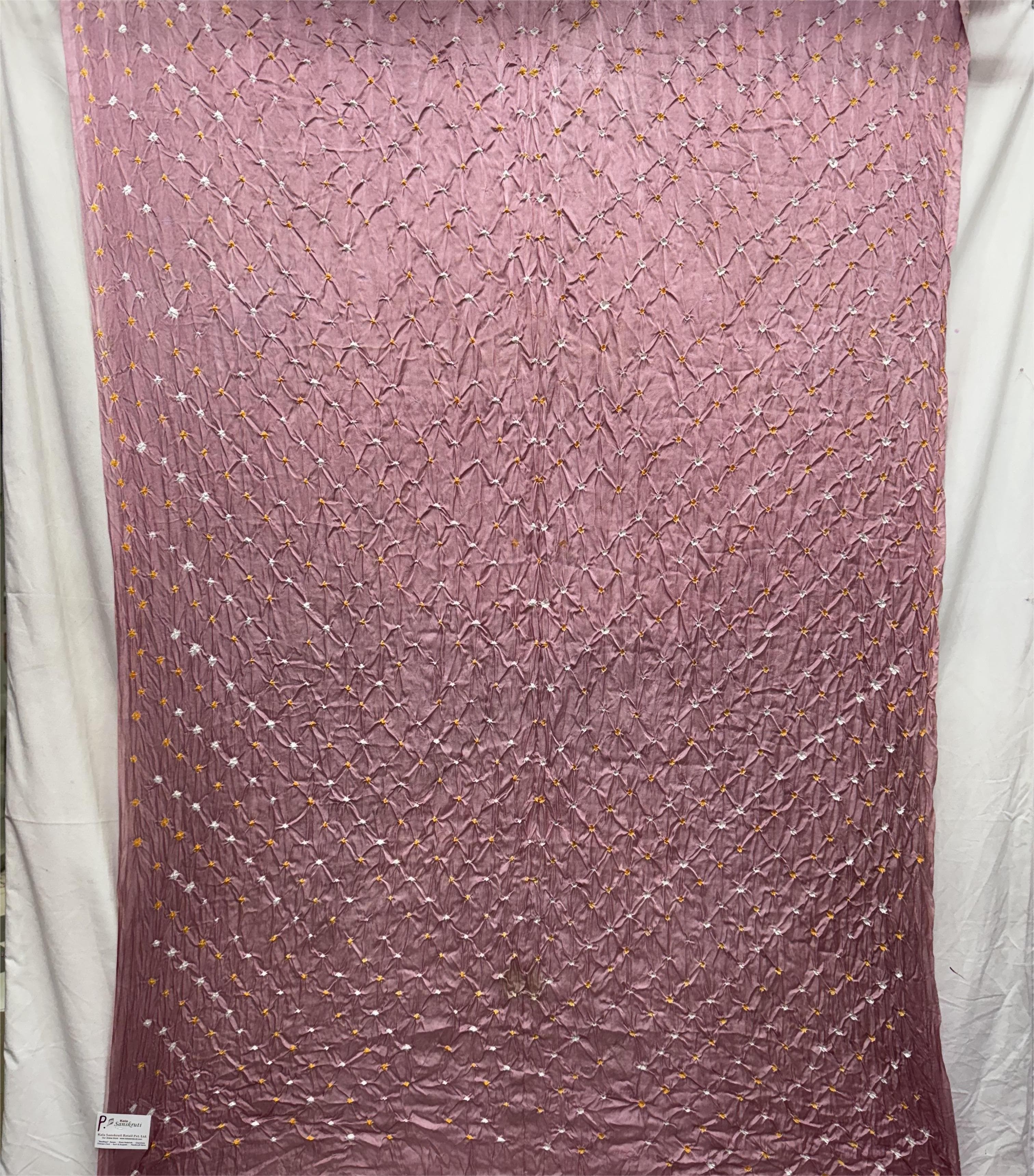 kala-sanskruti-all-over-gajari-color-semi-gaji-silk-bandhani-than-material-3-m-fabric-piece-elegant-art-silk-than-material-for-women1