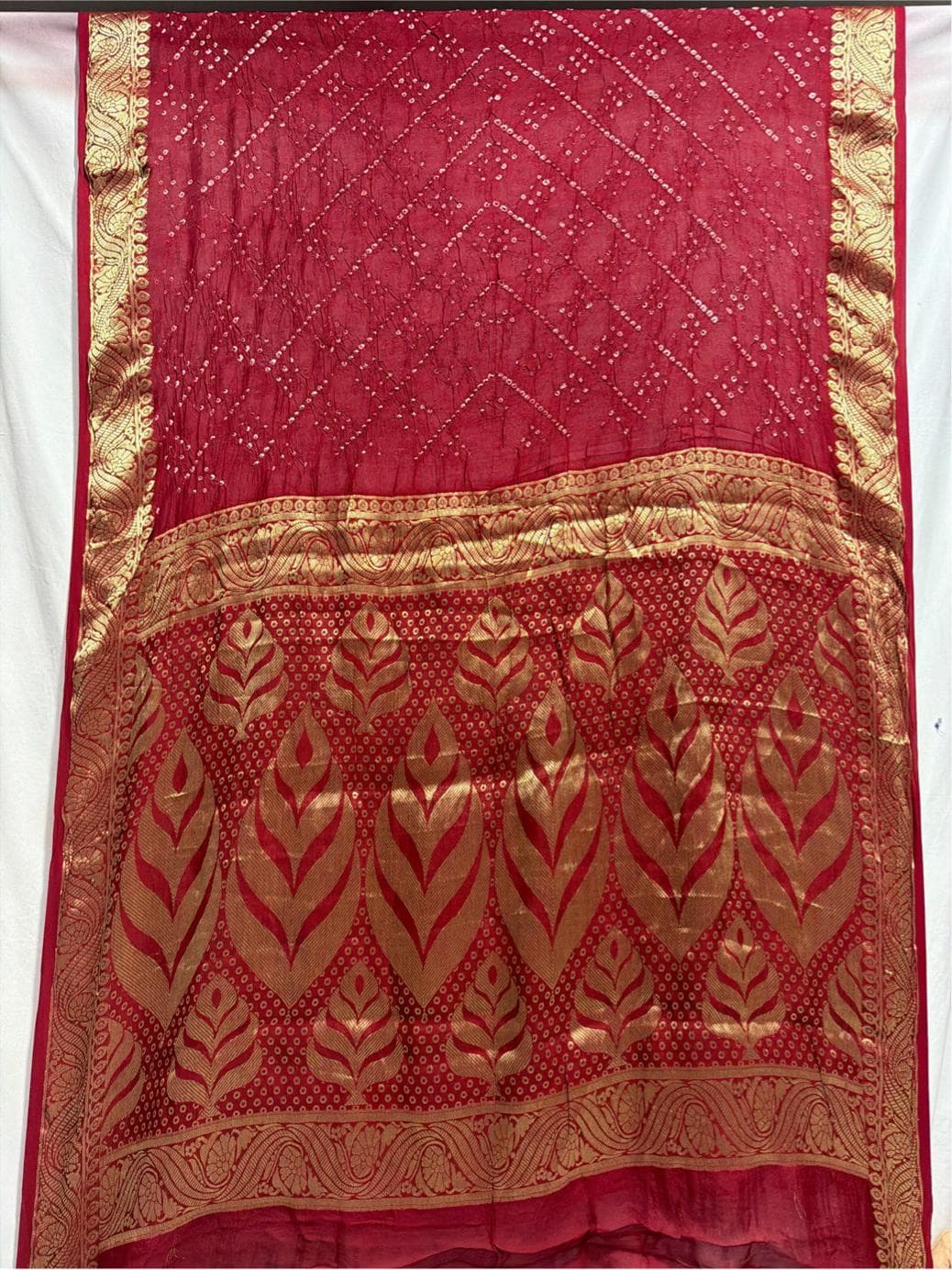 kala-sanskruti-all-over-red-color-art-silk-bandhani-saree-6.5m-with-blouse-piece-elegant-traditional-wear-bridal-unique-saree-for-women1