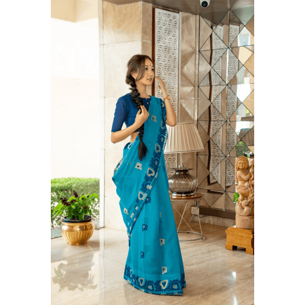 una-saree-woven-sareefull--cobalt-blue1