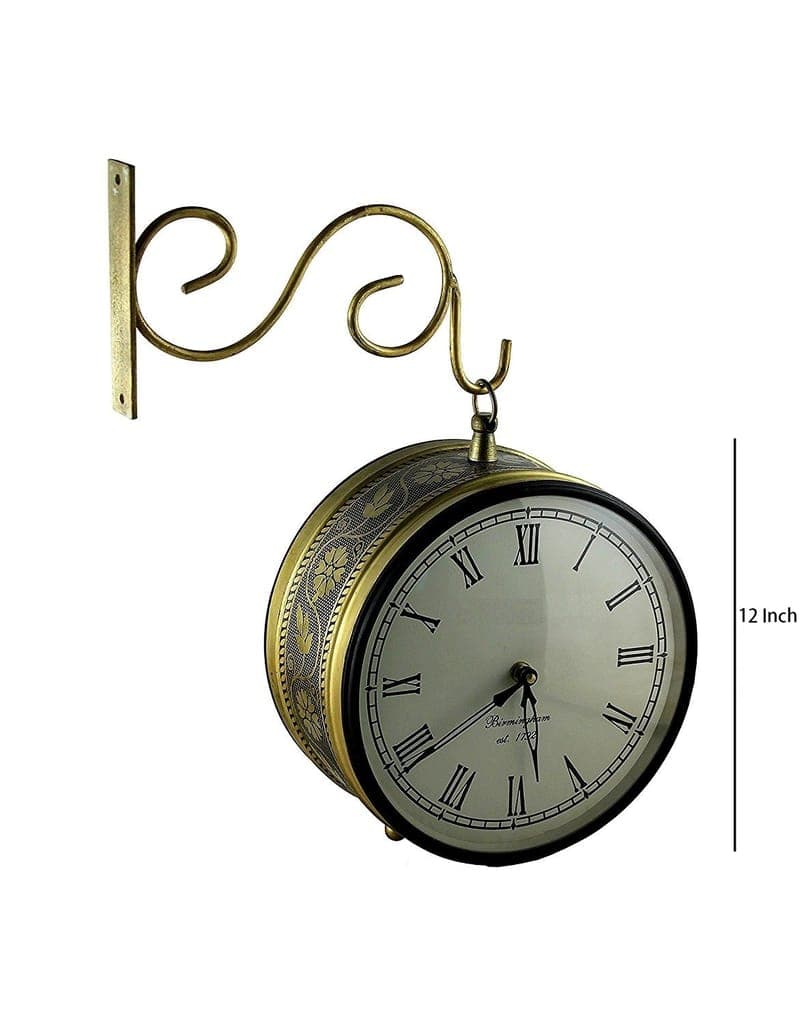 kiran-handicrafts----clock/platform-analog-wall-clock/double-sided-brass-clock/victorian-royal-antique-plaform-double-sided-wall-clock-for-gallery/gift-for-festival1