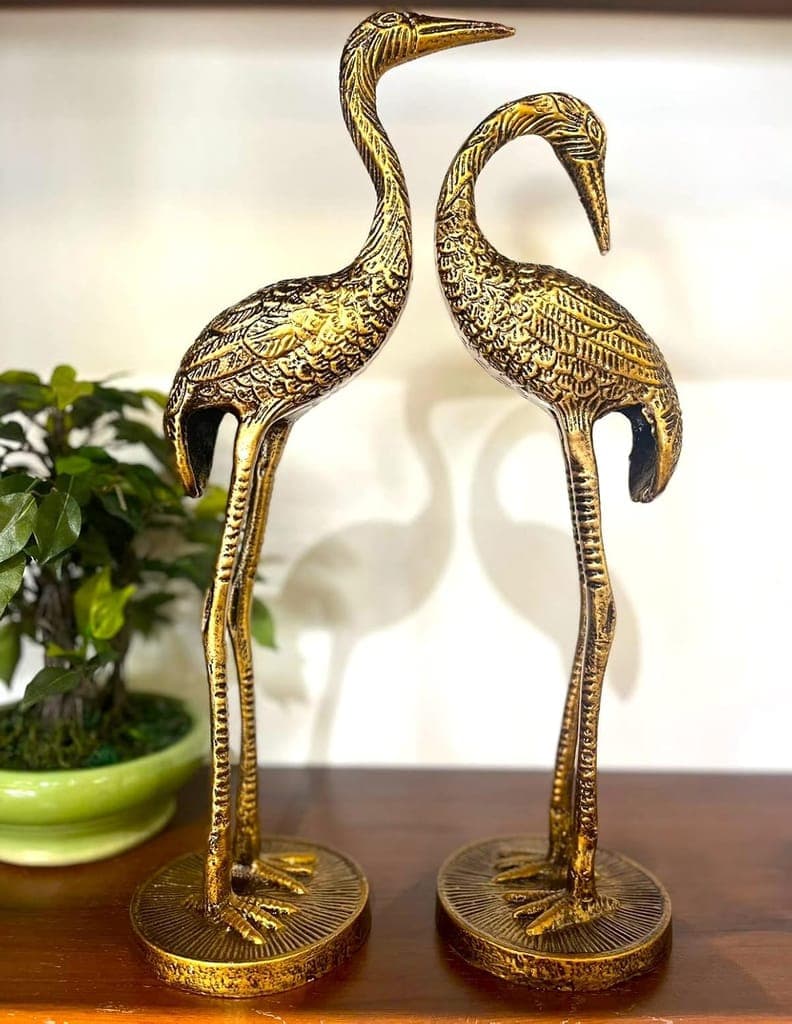 manoj-art----tall-golden-crane-pair/handicraft/home-decor/showpieces1