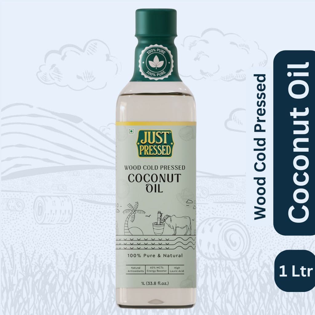 justpressed-coconut-wood-pressed-oil-(chekku)-cold-pressed-coconut-oil,-100%-pure-&-natural-untreated-&-unrefined-coconut-oil-for-healthy-cooking-|-kachi-ghani-oil-|-wood-cold-pressed-oil-|-coconut-oil---1-litre1
