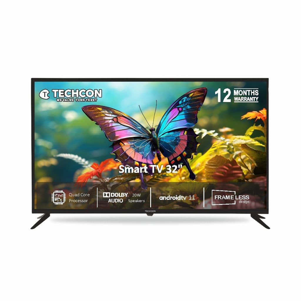 techcon-80cm-(32-inch)-bt-vr-android--smart-led-tv-with-voice-remote-t322g10-btvc-(black)-smart-tv-32"---frameless-design,-quad-core-processor,-dolby-audio,-android-tv-111