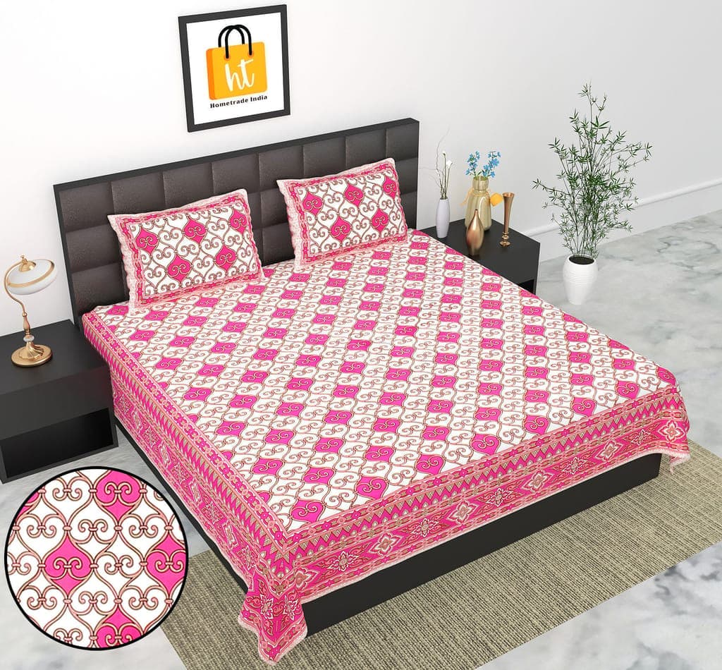 3001-hometrade-india-standard-king-size-(90*108-inches)-pure-cotton-jaipuri-double-bedsheet-with-matching-pillow-cover1