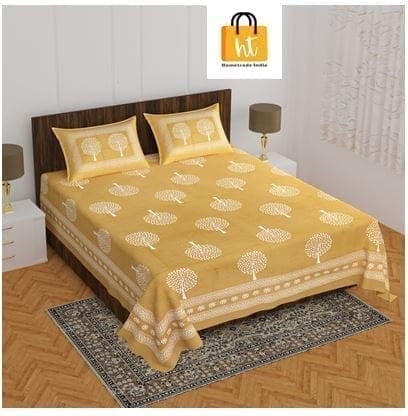 3001-hometrade-india-standard-king-size-(90*108-inches)-double-bedsheet-with-2-pillow-cover-rj-14-jaipur-lining-31181