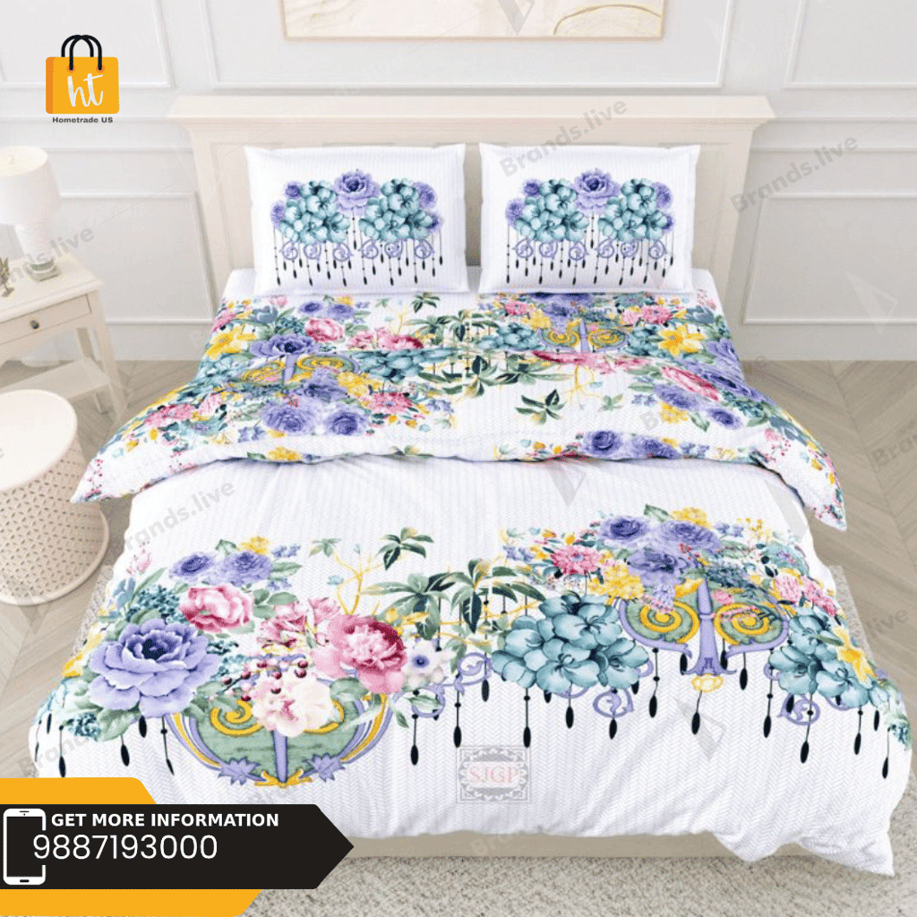 3001-hometrade-india-standard-king-size-(90*108-inches)-double-bedsheet-with-2-pillow-cover-rj-14-jaipur-lining-32561