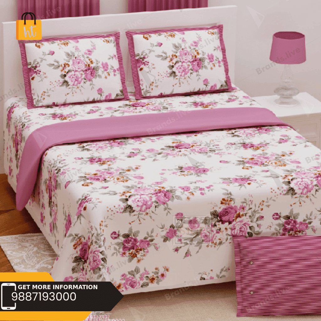 3001-hometrade-india-standard-king-size-(90*108-inches)-double-bedsheet-with-2-pillow-cover-rj-14-jaipur-lining-32991
