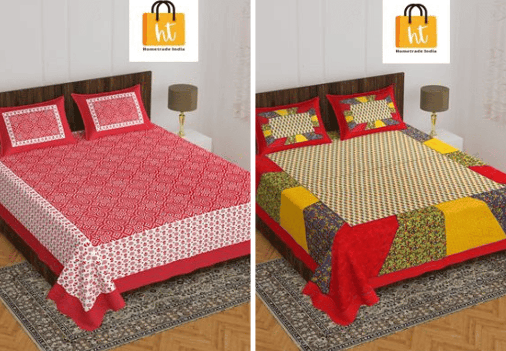 3001-hometrade-india-standard-king-size-(90*108-inches)-double-bedsheet-with-2-pillow-cover-rj-14-jaipur-lining-37761
