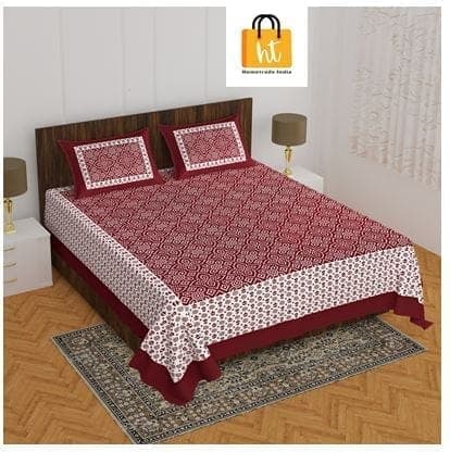 3001-hometrade-india-standard-king-size-(90*108-inches)-pure-cotton-jaipuri-double-bedsheet-with-matching-pillow-cover1