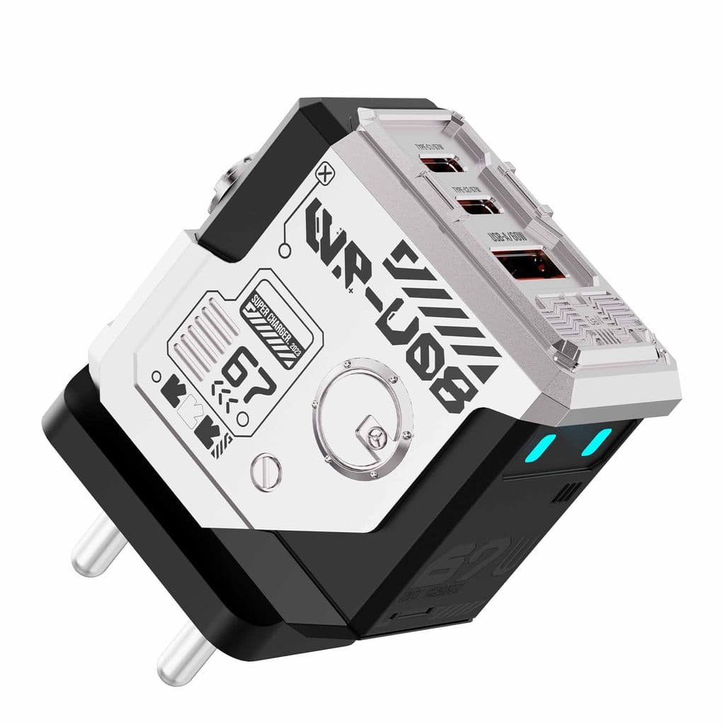 cybotron-67w-gan-superfast-wall-charger-silver1