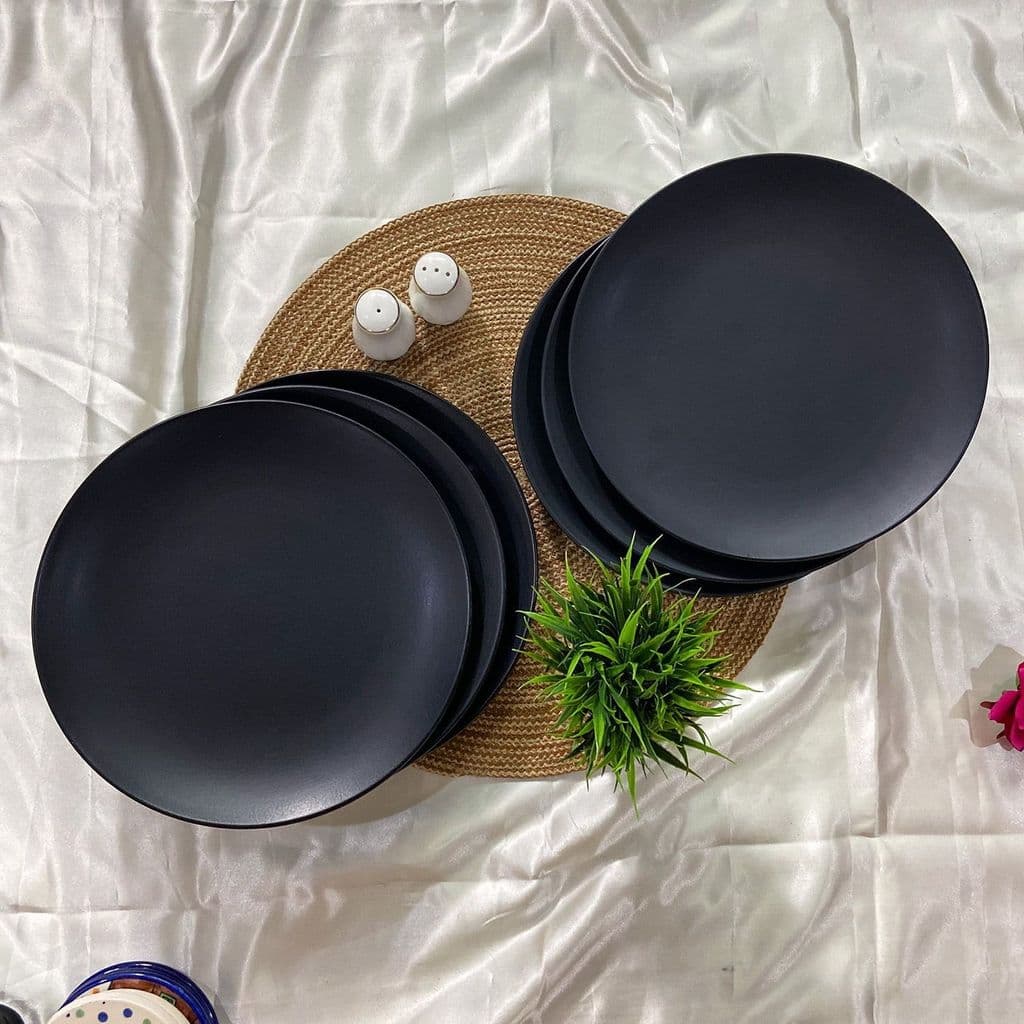 ceramic-dining-chic-matte-black-ceramic-10.2inchs-dinner-plates-set-of-61