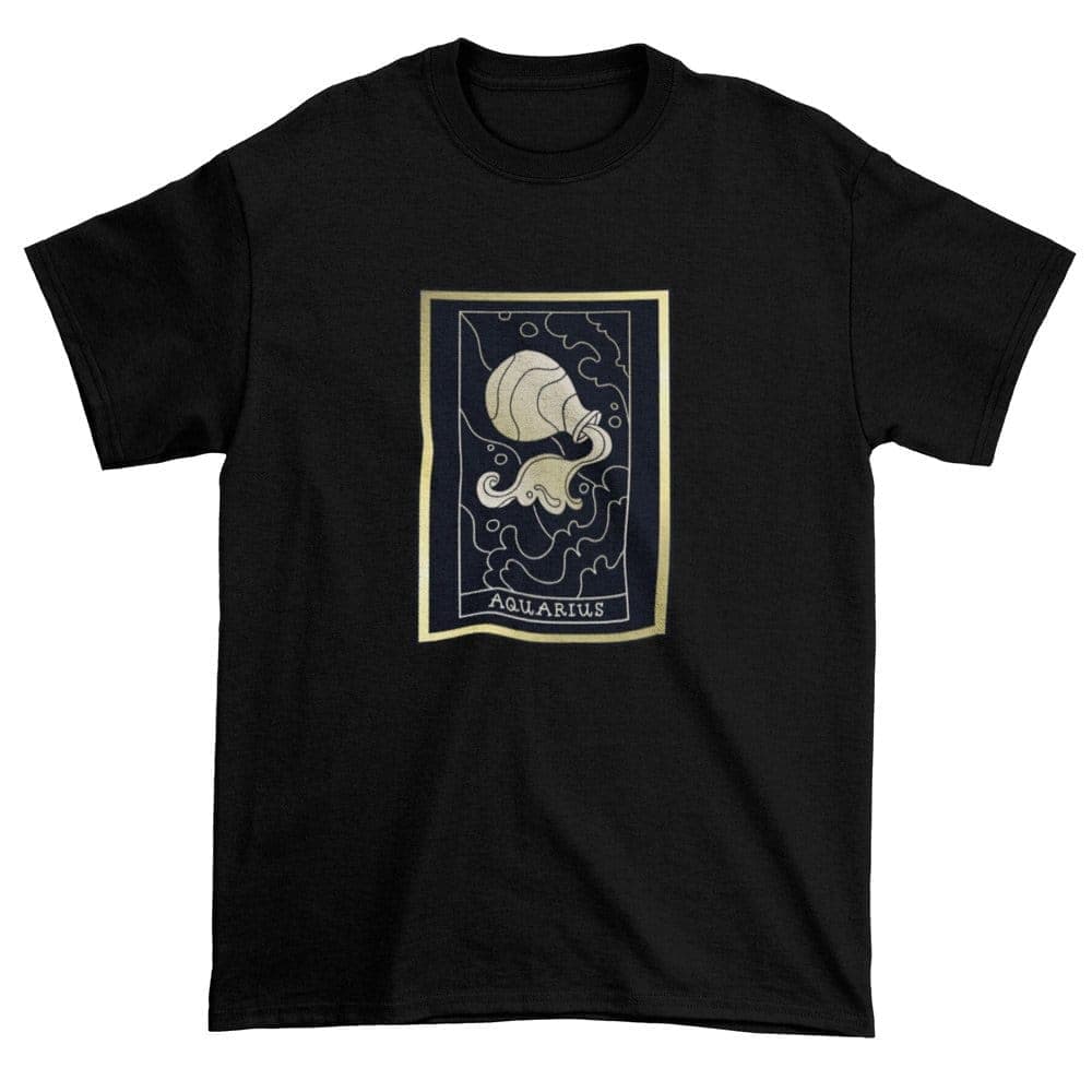 equallife-pure-cotton-bio-washed-t-shirt-chest-printed-zodiac-sign-series-1-aquarius-design-by-zingertees-men-el9120087-m1