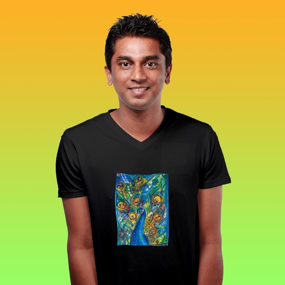 equal-life-printed-t-shirts---eco-earth-series---peacock---by-zingertees-men-el91200351