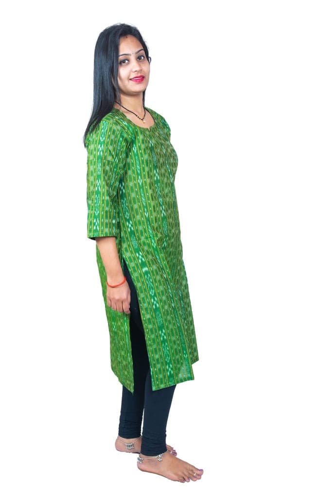 ghl-guendicha-haat-sambalpuri-certified-handloom-women's-pure-cotton-keyholeneck-kurta(red)1
