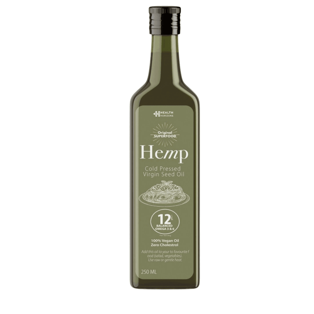 health-horizons-hemp-cold-pressed-virgin-seed-oil-|-topping-oil-for-pasta,-salad-or-low-heat-cooking,-balanced-omega-3,-6-and-9,-iron,-vitamin-e-and-amino-acids-(250-ml)1