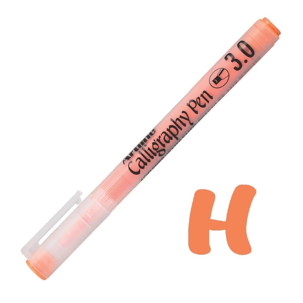 artline-pastel-calligraphy-pen-pack-of-12-(orange-colours)-|-for-artists-&-calligraphers1