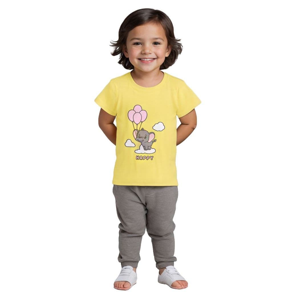 girls-t-shirt-cotton-blazing-yellow-happy-baby-elephant1