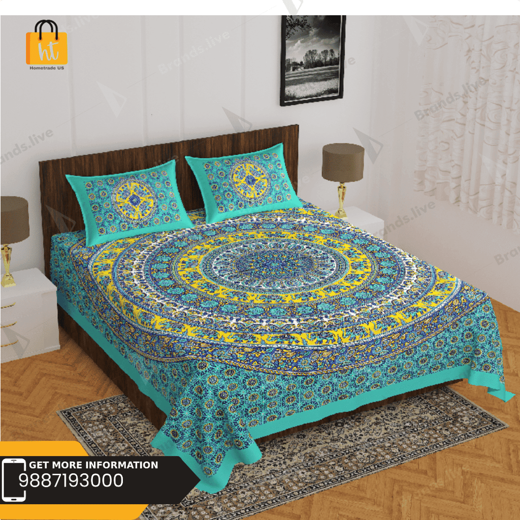 3001-hometrade-india-standard-king-size-(90*108-inches)-double-bedsheet-with-2-pillow-cover-rj-14-jaipur-lining-39891