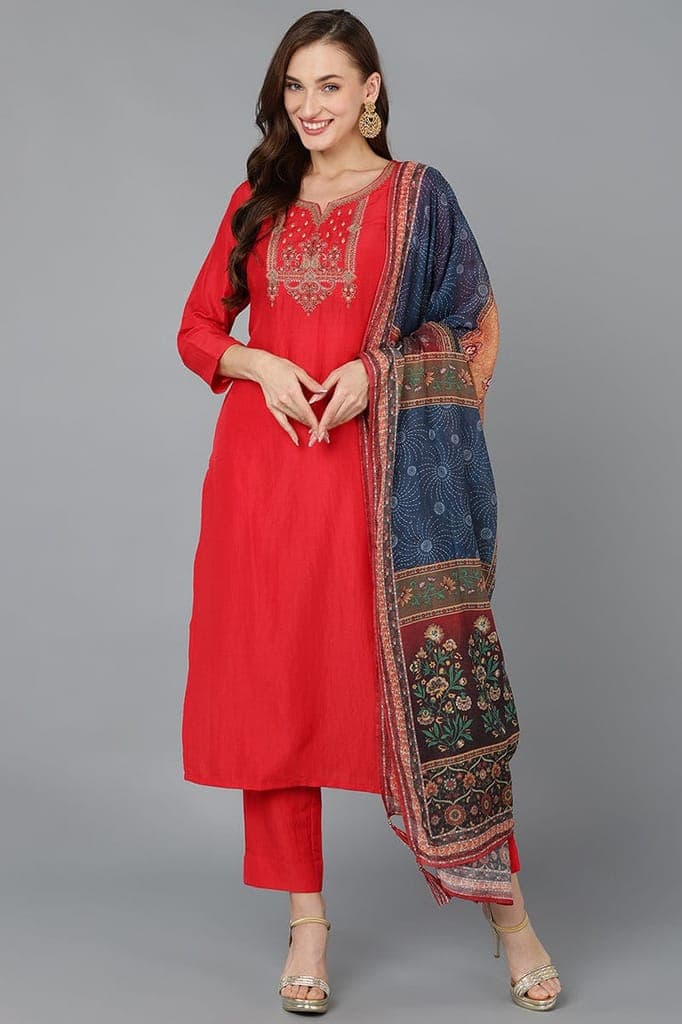 silk-blend-red-embroidered-straight-kurta-pant-with-dupatta-pkskd17691