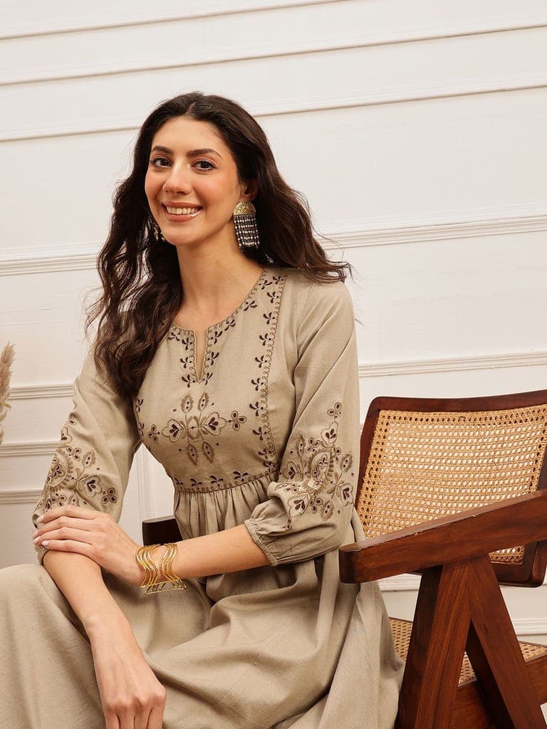sand-beige-embroidered-flared-dress1