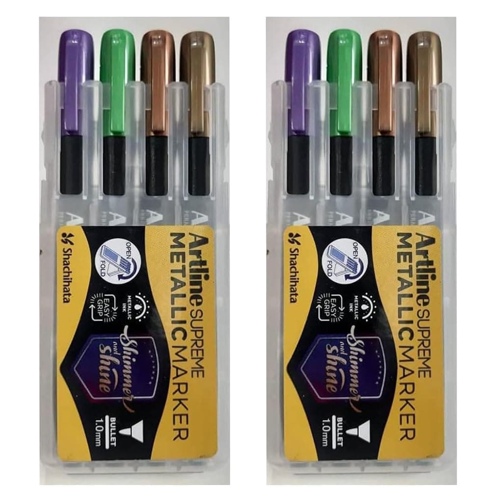 artline-supreme-metallic-permanent-marker-in-mount-gold,-mount-bronze,-mount-green-&-mount-purple-x-2-packs-|-vibrant-metallic-colors-&-smooth-application-on-various-surfaces1