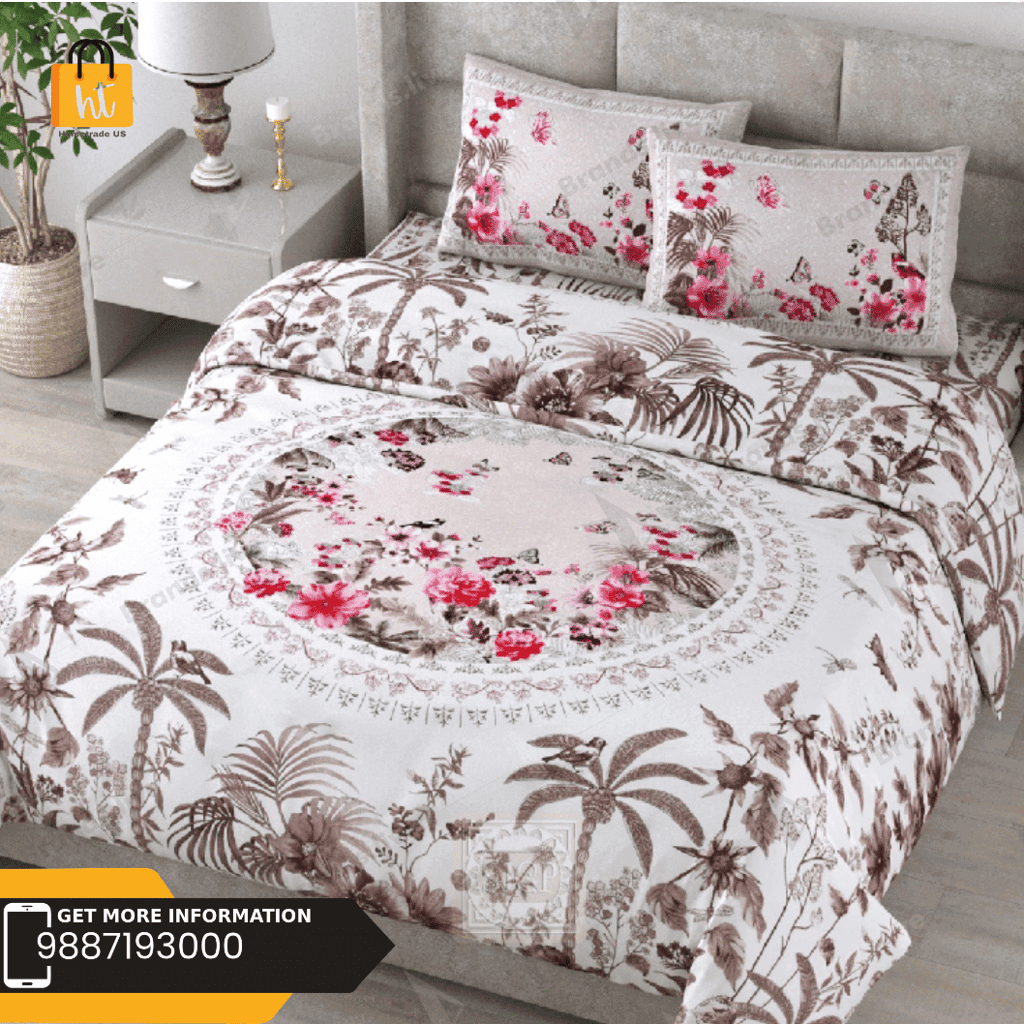 3001-hometrade-india-standard-king-size-(90*108-inches)-double-bedsheet-with-2-pillow-cover-rj-14-jaipur-lining-32771