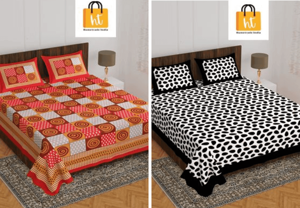 3001-hometrade-india-standard-king-size-(90*108-inches)-double-bedsheet-with-2-pillow-cover-rj-14-jaipur-lining-38661
