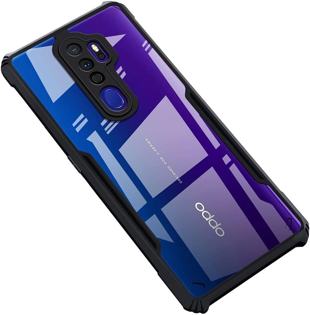 plugtech-slim-shockproof-case-|-matte-black-soft-|-drop-protection-|-precise-cutouts-|-premium-mobile-cover-for-oppo-a5-2020,-oppo-a9-20201