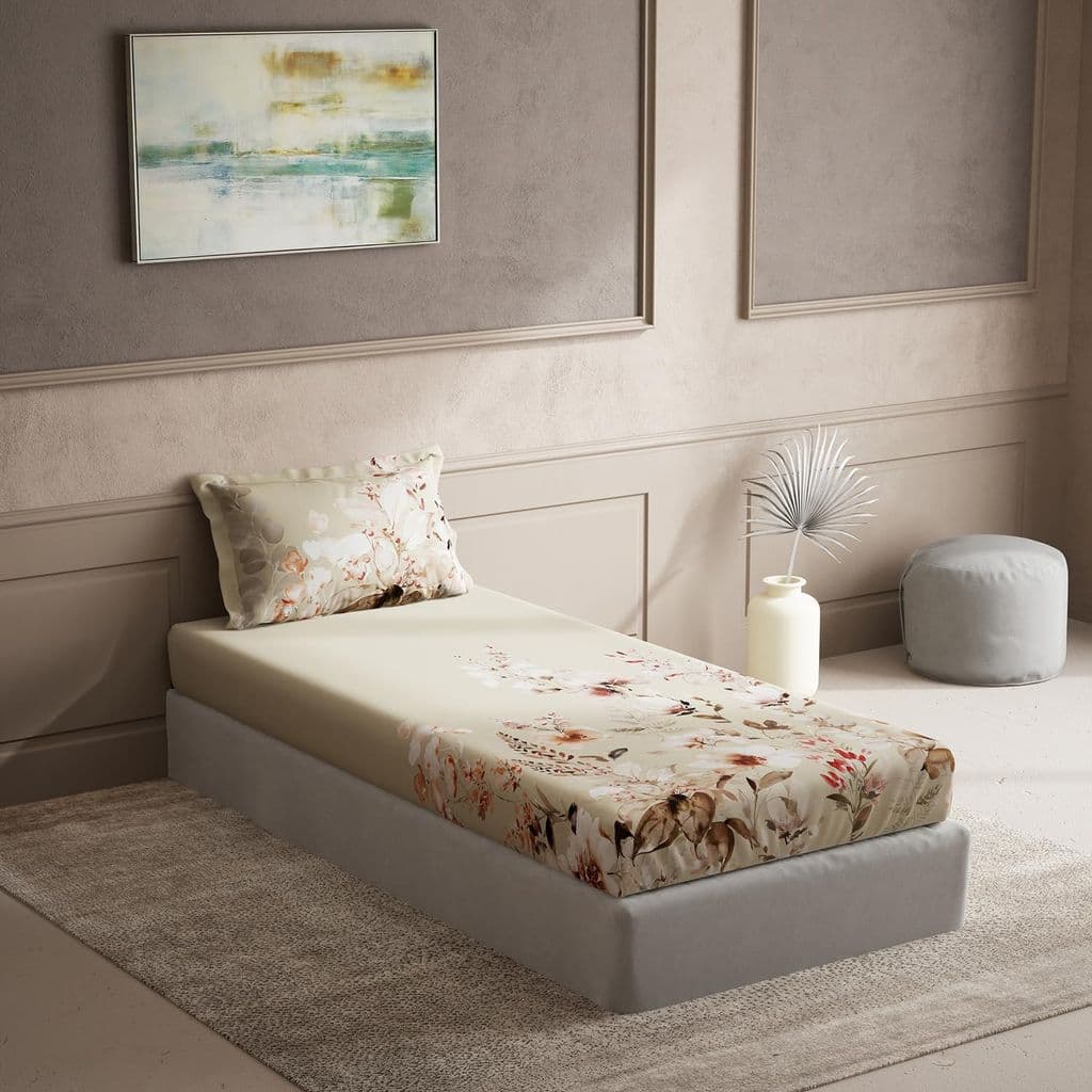 ddecor---cherish-collection-100%-cotton-floral-pattern-150tc-single-bedsheet|152-cm-x-224-cm|---beige1