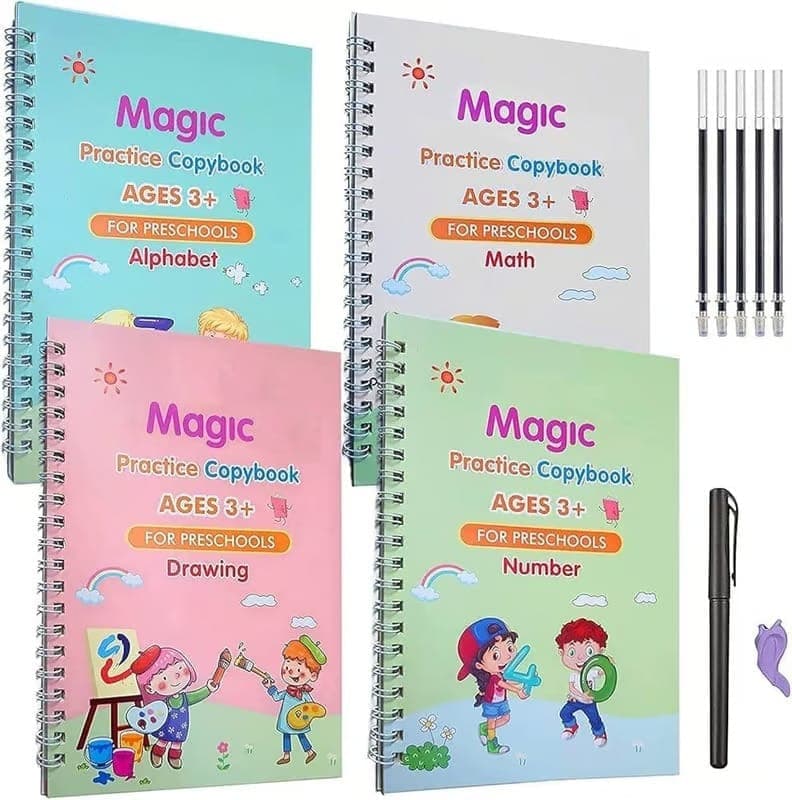 (4-book+10-refill)-magic-practice-copybook-for-kids-reusable-number-&-letter-tracing-books-drawing-&-math-practice-books-print-handwriting-workbook-for-beginners-preschoolers1