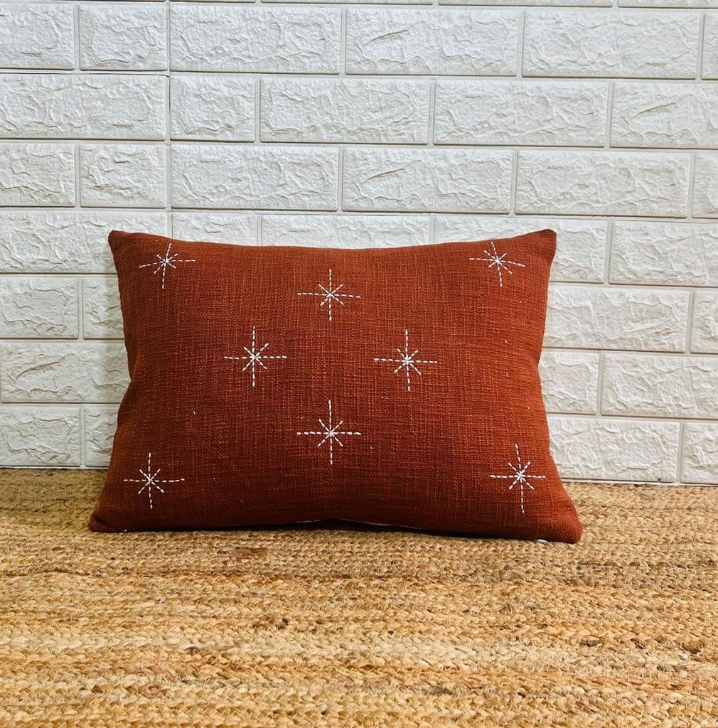 indihomecraft-handicraft-cotton-cushion-cover---hand-stitched-embroidery-decorative-art-boho-pillow-star-shape-red-brick-hand-made-pillow-cover-|-square-shape-14x20-inches-cushion-cover1