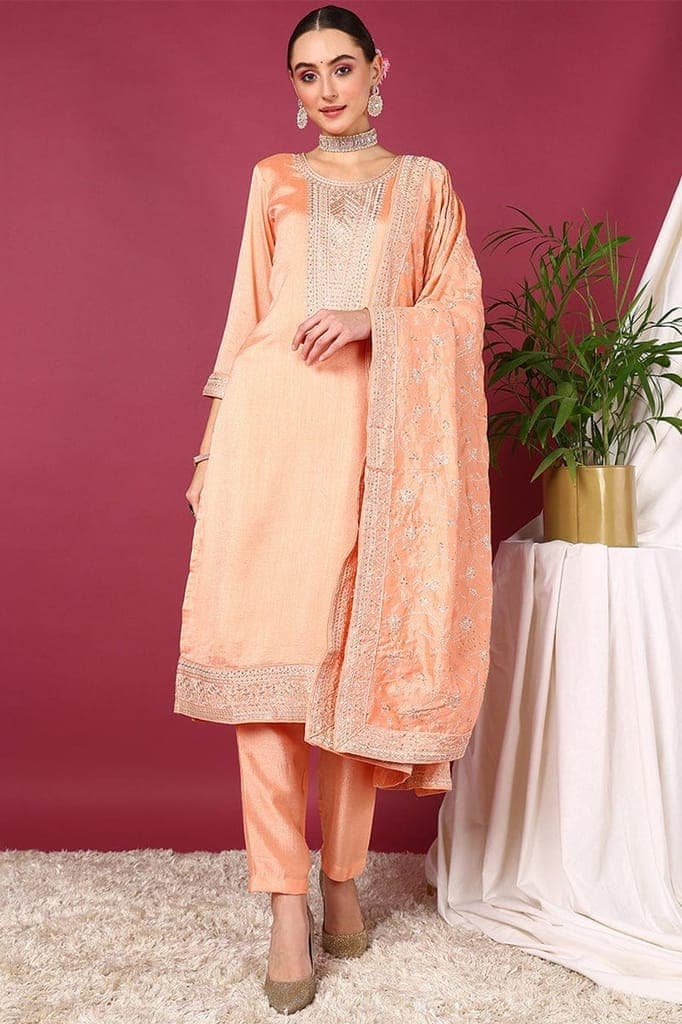 peach-silk-blend-straight-kurta-pant-with-dupatta-pkskd18991