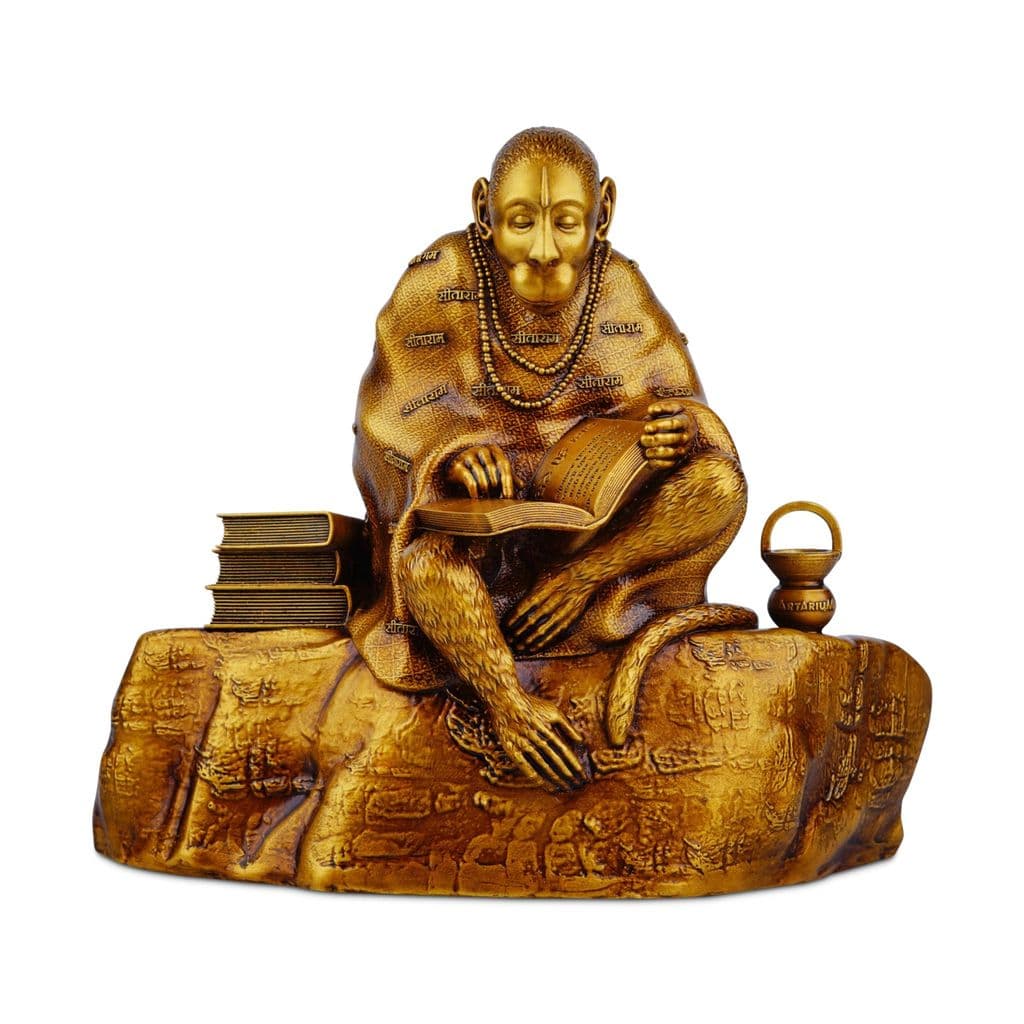 artarium-shree-hanuman-ji-murti-ramayani-hanuman-lord-balaji-murti-bajrangbali-idol-sankat-mochan-statue-for-car-dashboard-home-decor-statue-good-luck-success-(ramayani-hanuman-antique-3.14-inch)1