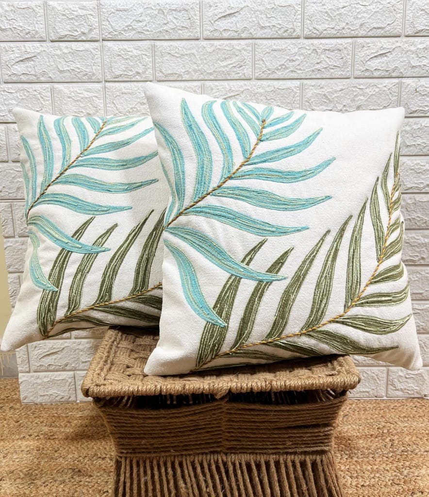 indihomecraft-handicraft-cotton-cushion-cover---hand-stitched-embroidery-decorative-art-boho-pillow-flower-leaf-hand-made-pillow-cover-|-square-shape-18x18-inches-cushion-cover-set-of-21