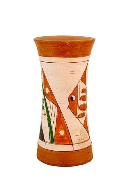 geometric-terracotta-vase-with-fish-motif---modern-home-decor1