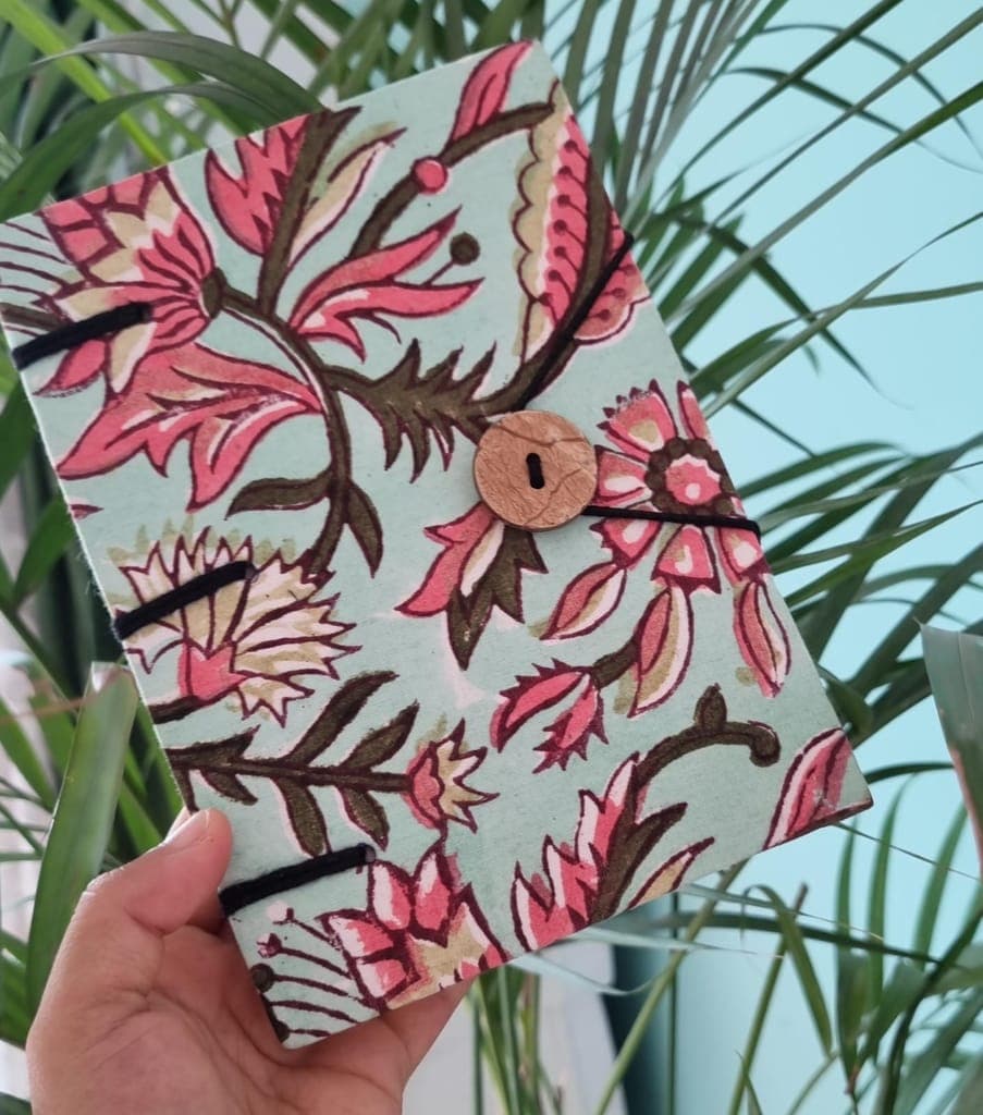 handcrafted-light-blue-diary-with-pink-floral-printed-design1