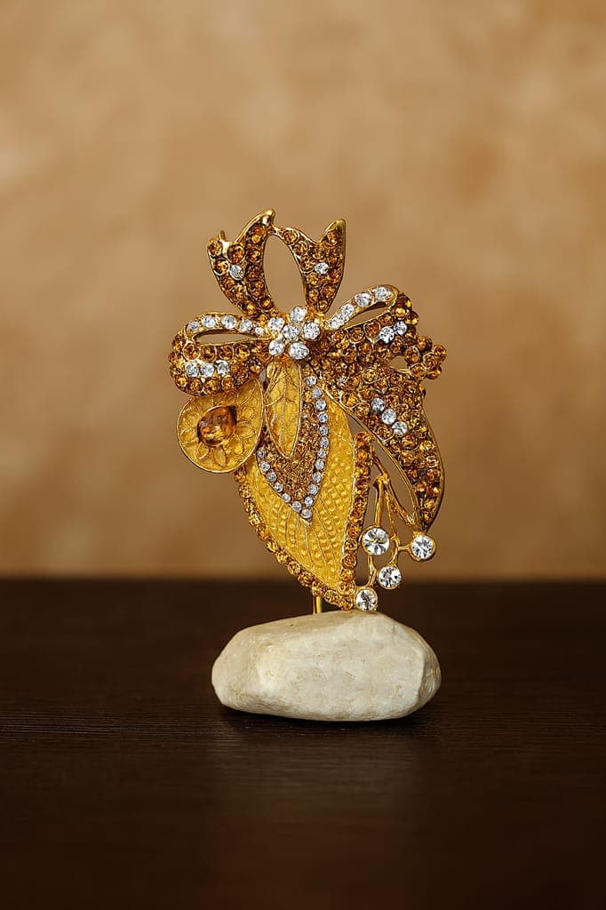 elegant-gold-plated-rhinestone-bow-tabletop-ornament-with-stone-base1