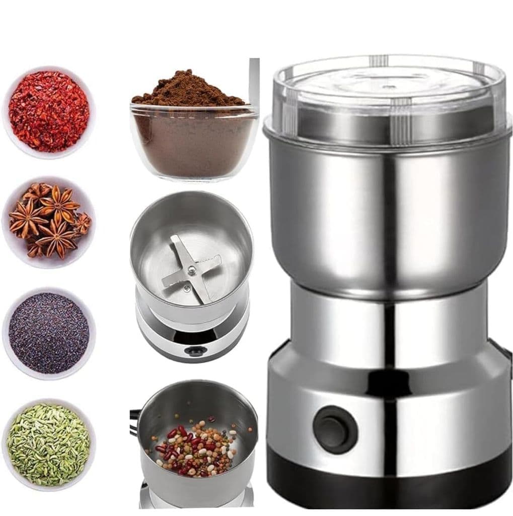 mini-electric-coffee-&-spice-grinder-150w-|-stainless-steel-dry-masala-grinder-|-multipurpose-mini-grinder-for-coffee-beans,-nuts,-seeds-&-spices-|-compact-kitchen-appliance-(silver)-1