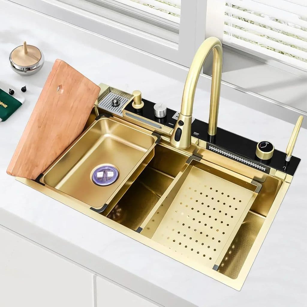smart-piano-waterfall-(30"x18"x09")-inch-premium-5-keys-stainless-steel-kitchen-sink-gold1