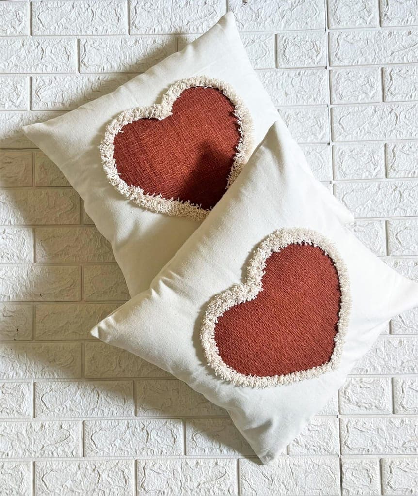 indihomecraft-handicraft-cotton-cushion-cover---hand-embroidery-decorative-art-boho-pillow-heart-shape-pillow-cover-|-hand-stitch-square-shape-18x18-inches-cushion-cover,-set-of-31