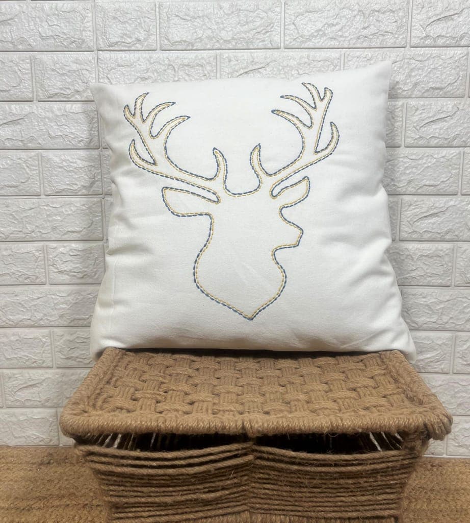 indihomecraft-handicraft-cotton-cushion-cover---hand-stitched-embroidery-decorative-art-boho-pillow-dear-animal-shapehand-made-pillow-cover-|-square-shape-18x18-inches-cushion-cover-set-of-11
