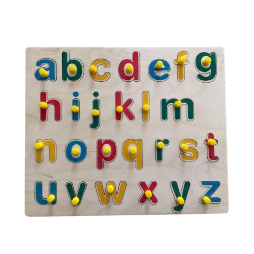 zuvoy-mini-alphabets-puzzle-wooden-abc-learning-board-for-kids,-montessori-educational-puzzle-with-knobs,-fine-motor-skills-&-early-activity-toy-for-toddlers-&-preschoolers,-age-2+1