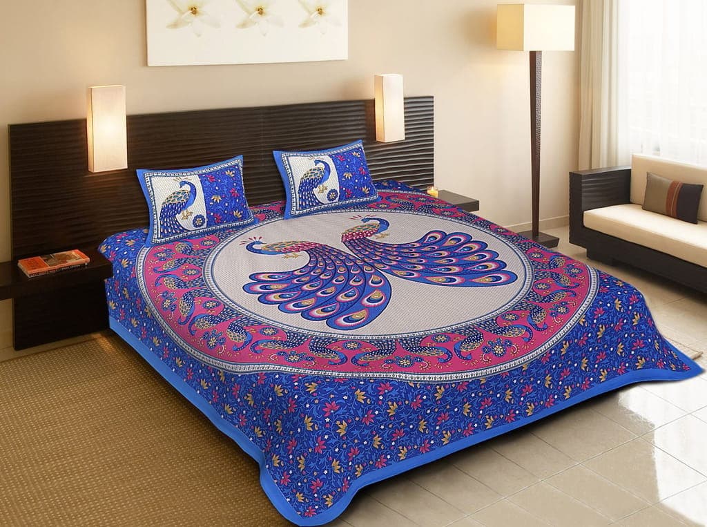 3001-hometrade-india-standard-king-size-(90*108-inches)-double-bedsheet-with-2-pillow-cover-rj-14-jaipur-lining-38801