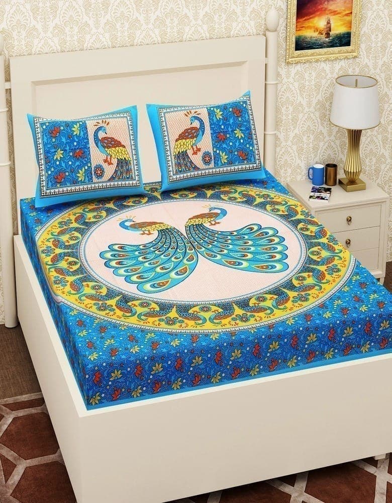 3001-hometrade-india-standard-king-size-(90*108-inches)-double-bedsheet-with-2-pillow-cover-rj-14-jaipur-lining-33511