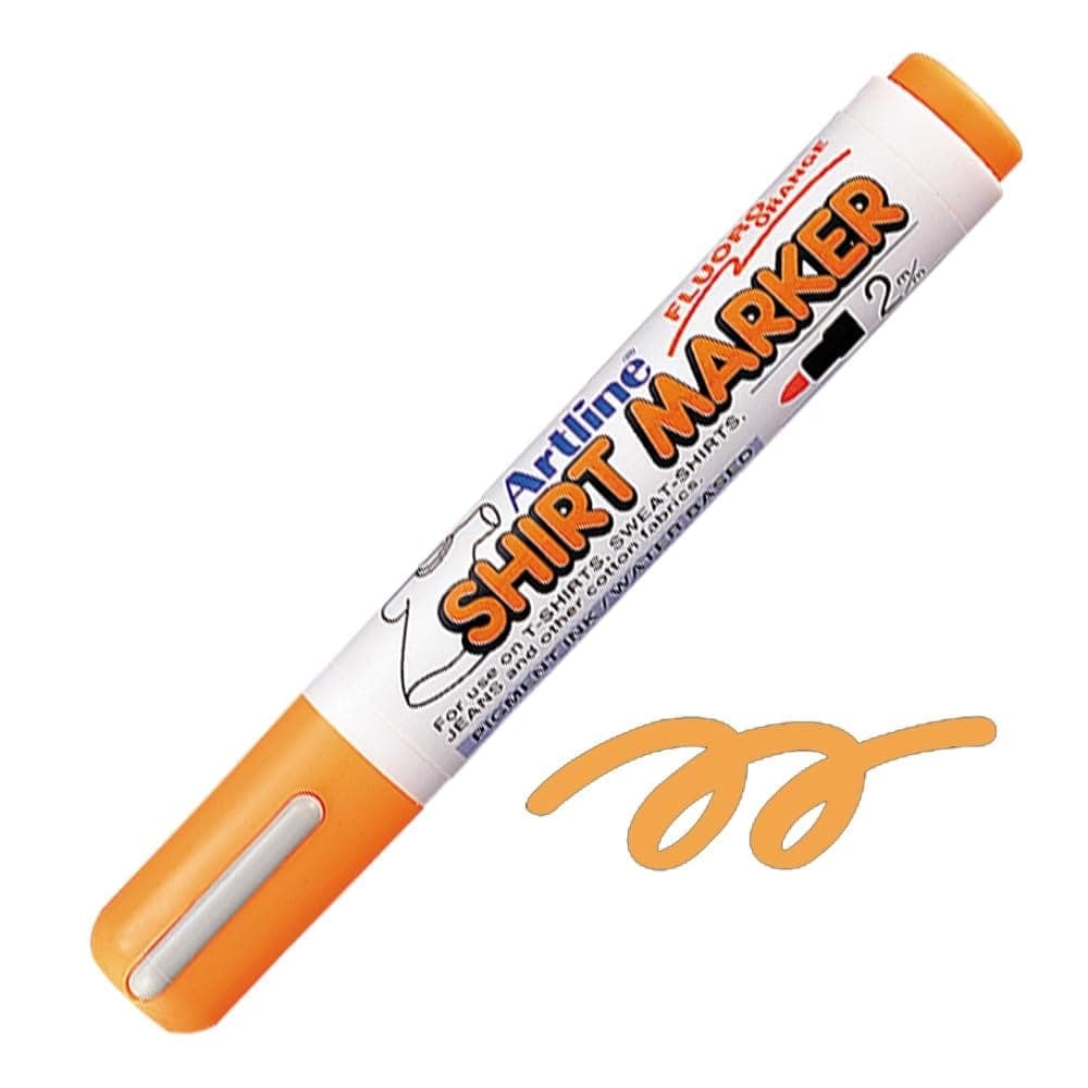 artline-t-shirt-marker-pack-of-12-(fluro-orange-colours)-|-for-use-on-t-shirts,-sweat-shirts,-jeans-&-other-cotton-fabrics1