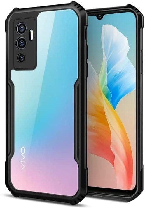 plugtech-slim-shockproof-case-|-matte-black-soft-|-drop-protection-|-precise-cutouts-|-premium-mobile-cover-for-vivo-v23e,-vivo-v23e-5g1