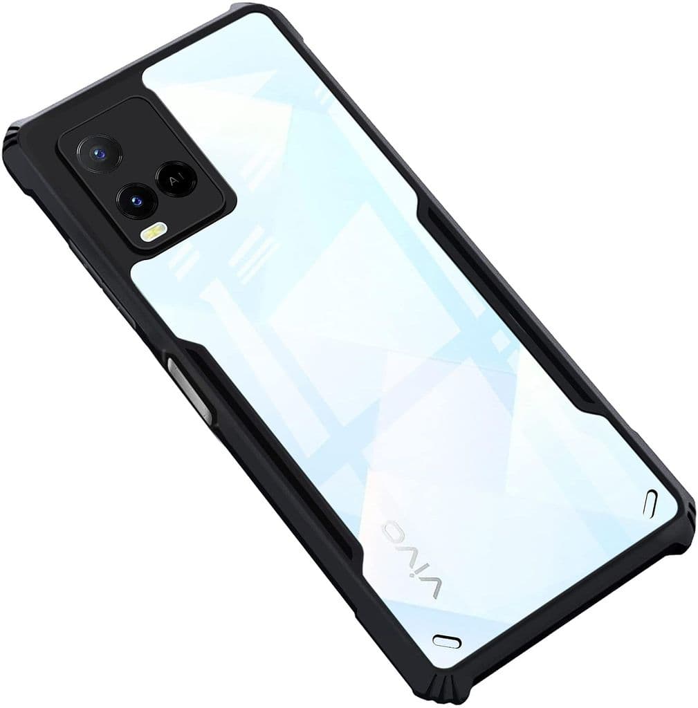 plugtech-slim-shockproof-case-|-matte-black-soft-|-drop-protection-|-precise-cutouts-|-premium-mobile-cover-for-vivo-y21,-vivo-y21-2021,-vivo-y33s1